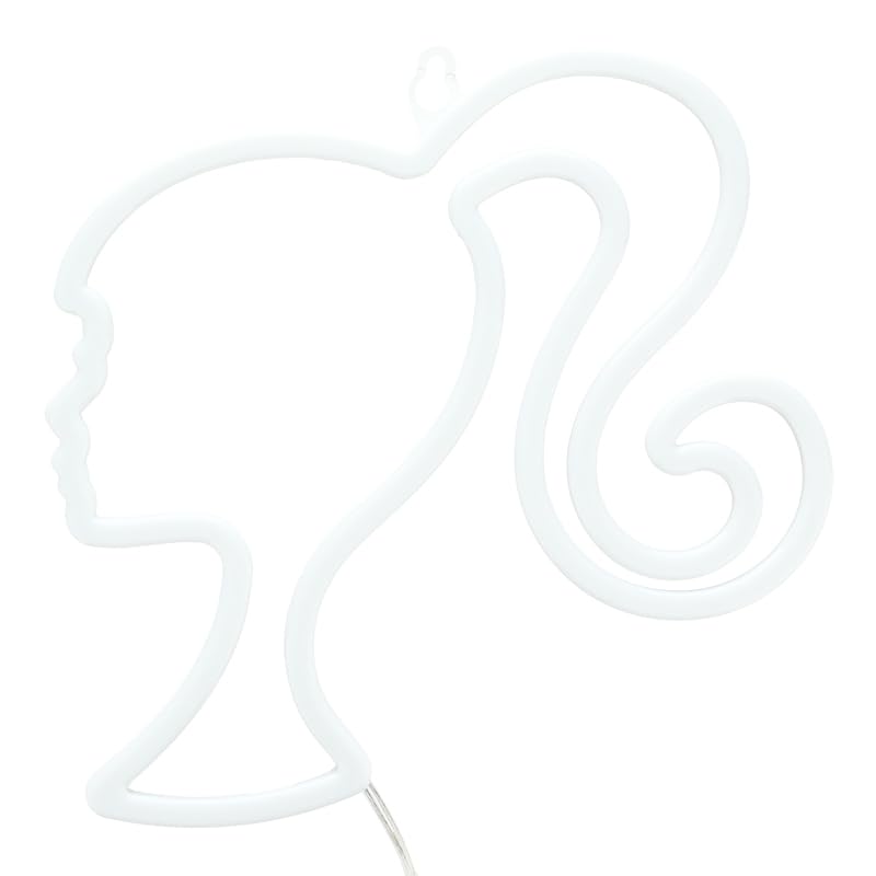 Paladone Barbie LED Neon Light - Officially Licensed Iconic Pink Doll Shaped Lamp, USB Powered, Girls Bedroom Accessories & Decor - Image 5