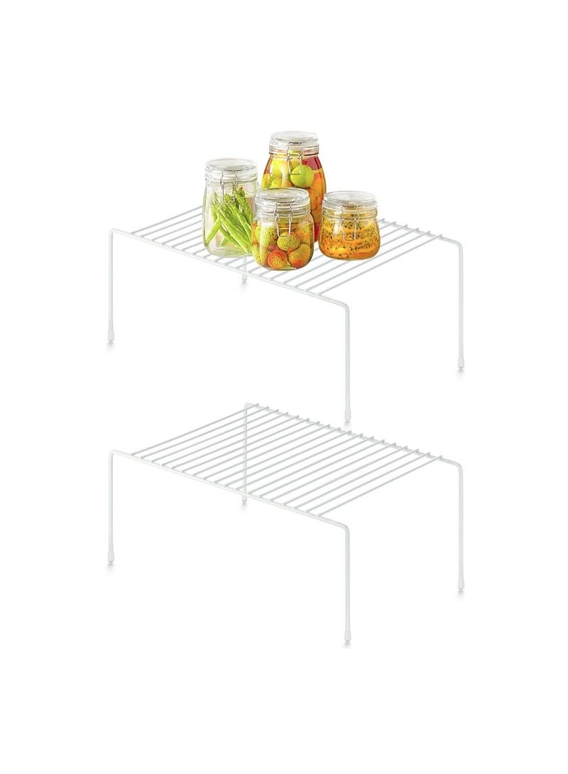 eBasket (2 pieces) white kitchen dish storage rack - Image 2