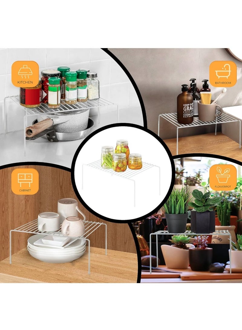 eBasket (2 pieces) white kitchen dish storage rack - Image 3