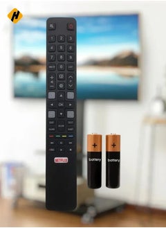 Replacement Remote Control RC802N for Remote Control TCL Thomson 4K UHD LCD LED Smart TV 55EP660 55EP680 60EP660 65DC760 U49P6046 U49S7096 65DC766 65EP640 65EP660 65EC78 0 75EP660 U43P6046 with Battery