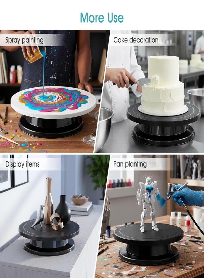 Armrouns 11 Inch Cake Stand, Rotating Cake Turntable for Decorating, Display & Baking, Smooth Revolving Spinner Stand - Image 4