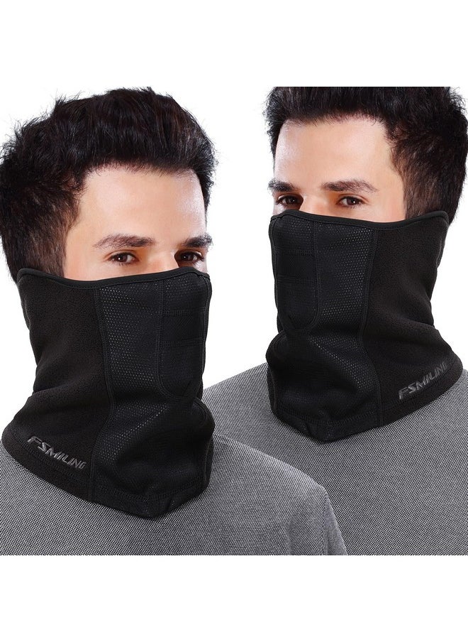 Fsmiling - Fleece Neck Gaiter For Men Women Winter Face Mask Ski Neck Warmer,Breathable Half Balaclava Cold Weather Scarf - Image 1