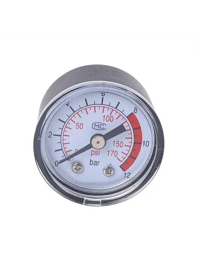 Black Air Compressor Pneumatic Hydraulic Fluid Pressure Gauge 0 12Bar 170PSI - Image 3