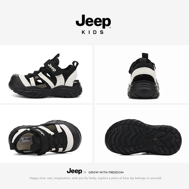 Jeep Kidsren'S Shoes Kidsren'S Sandals Baotou Beach Shoes 2025 Non-Slip Breathable Sports Shoes - Image 4