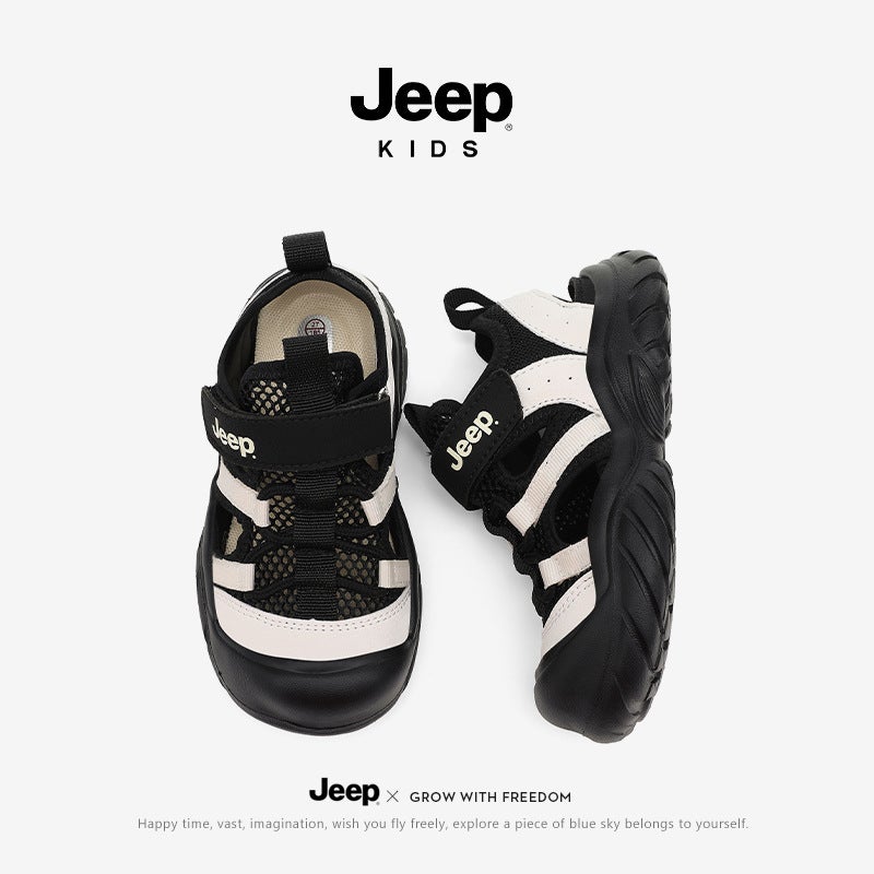 Jeep Kidsren'S Shoes Kidsren'S Sandals Baotou Beach Shoes 2025 Non-Slip Breathable Sports Shoes - Image 3