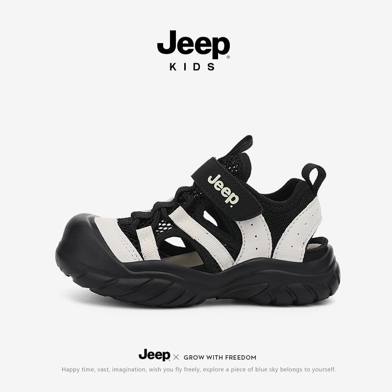 Jeep Kidsren'S Shoes Kidsren'S Sandals Baotou Beach Shoes 2025 Non-Slip Breathable Sports Shoes - Image 2