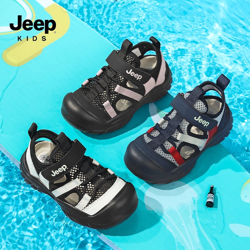 Jeep Kidsren'S Shoes Kidsren'S Sandals Baotou Beach Shoes 2025 Non-Slip Breathable Sports Shoes - Image 5