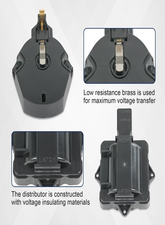 غطاء موزع HEI ودوار بديل لمحركات K549 SBC 283 305 307 327 350 400 BBC 454 396 427، طقم غطاء موزع كبير أسود اللون. - Image 4