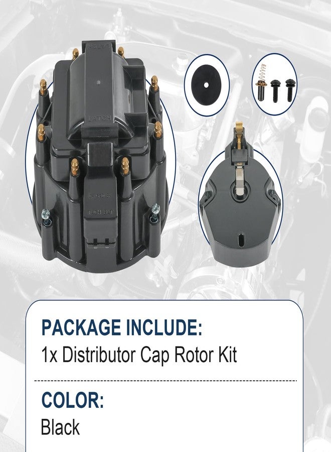 غطاء موزع HEI ودوار بديل لمحركات K549 SBC 283 305 307 327 350 400 BBC 454 396 427، طقم غطاء موزع كبير أسود اللون. - Image 3