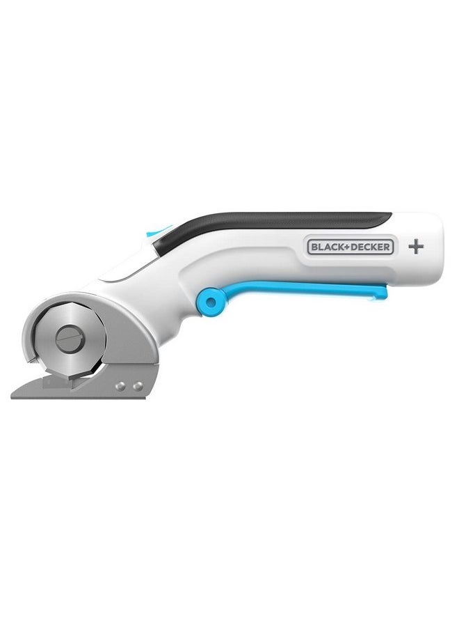 BLACK+DECKER 4V Max Rotary Cutter, Cordless, Usb Rechargeable (Bcrc115Ff), White  - Image 2