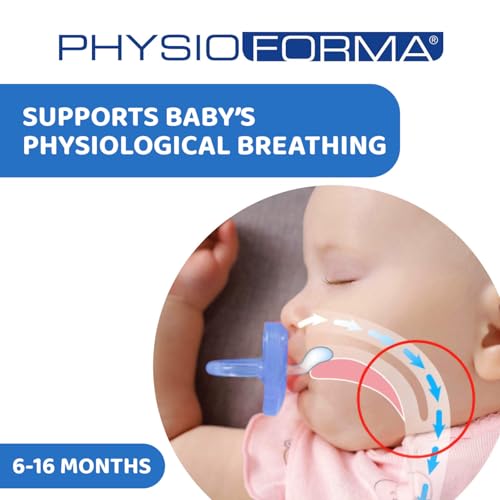 Chicco PhysioForma Soother for Babies (6-16 Months) Pack of 2 | Baby Pacifier with Unique Shape to Support Baby's Breathing | Soft Silicon Material | BPA Free (Blue, Green) - Image 2