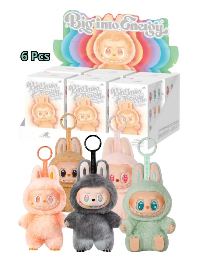 بوب مارت لابوبو الاصلية من بوب مارت (6 قطع) لعبة محشوة ناعمة وفريدة من نوعها  للأطفال والكبار (لون عشوائي) - Image 1