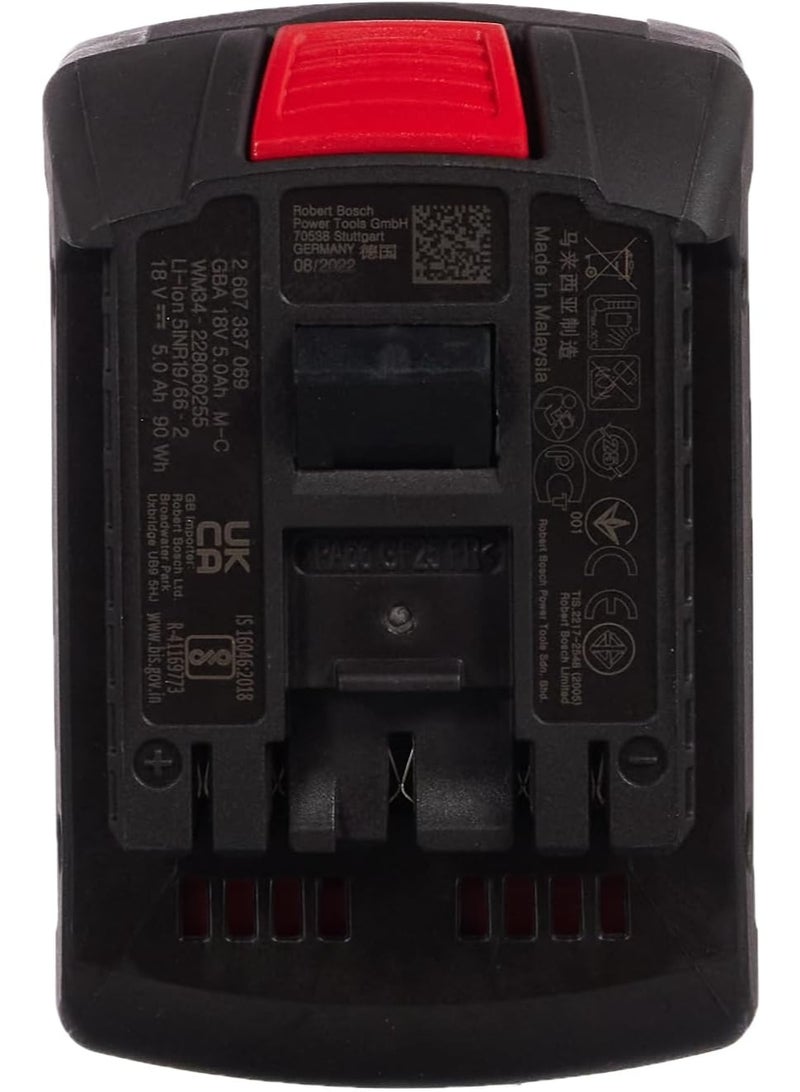 BOSCH Professional Battery Pack GBA 18V 5.0Ah (Pack Of 1) | Model: 1600A002U5 - Image 5