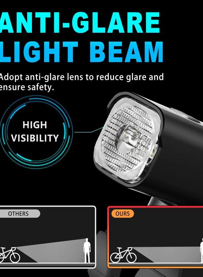 TOWILD CL600 Bike Lights for Night Riding,Compatible with Garmin/GoPro Mount,600 Lumen Bike Headlight,2000mAh Rechargeable Battery,Waterproof Bike Front Light for Commuter Cyclists - Image 3