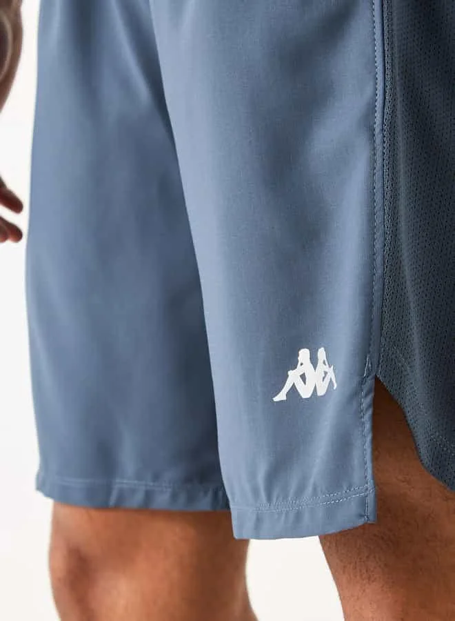 Kappa Kappa Logo Detail Shorts with Elasticated Waistband and Pockets