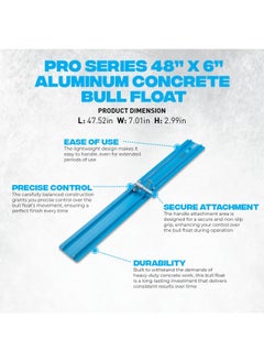 Generic Ox Tools Ox Ox-P016612 Aluminium Bull Float - Pro Concrete Bull Float - Multicolour - 1200 Mm  - Image 5