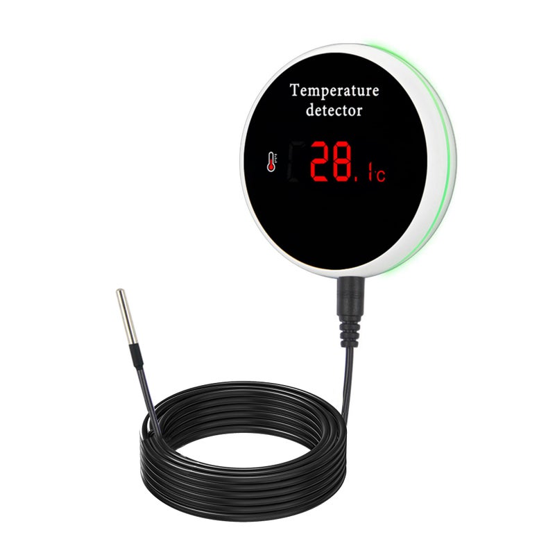 PHOVOLT WiFi Refrigerator Thermometer Digital Fridge Thermometer LCD DisplayApp Notification Remote App Monitor for Pool Hot Tub Fish Tank Temperature