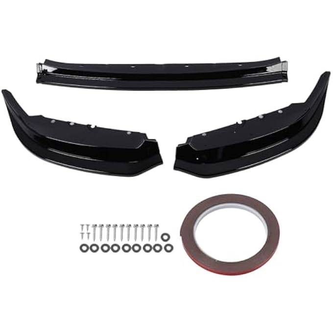 CHICIRIS Front Bumper Lower Lip Splitter, Racing Look Front Lip Chin Spoiler Kit Replacement for 2 Series M2 G87 2023 Onwards, Crafted From ABS Materials, Easy Installation - Image 1