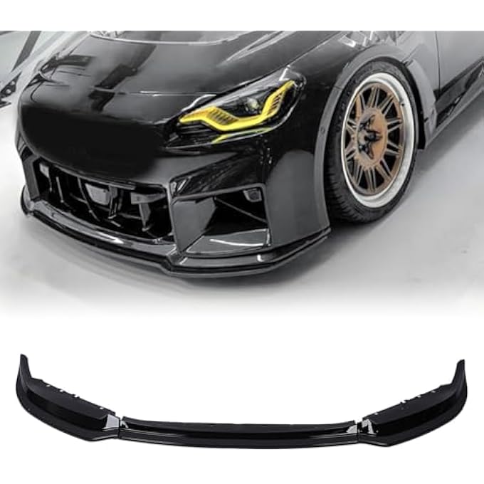 CHICIRIS Front Bumper Lower Lip Splitter, Racing Look Front Lip Chin Spoiler Kit Replacement for 2 Series M2 G87 2023 Onwards, Crafted From ABS Materials, Easy Installation - Image 3