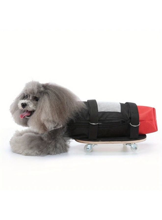 Pet Mobility Scooter With Sturdy Wooden Base Safety Harness L Size For 5 51 19 84LB Pets - Image 3
