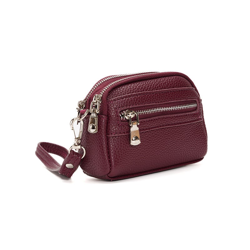 New Women''s Clutch Mini Bag Multifunctional Clutch Coin Purse Fashionable Large Capacity Coin Bag Double Zipper - Image 2