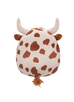 Squishmallows دبدوب صغير 7.5 بوصة ألونسو بني وأبيض من أبقار هايلاند مرخص رسميًا دمية كيللي توي ملونة هدية ناعمة للأطفال البنات والأولاد قابلة للغسل لعبة لزجة ملونة لجميع الأعمار  - Image 2