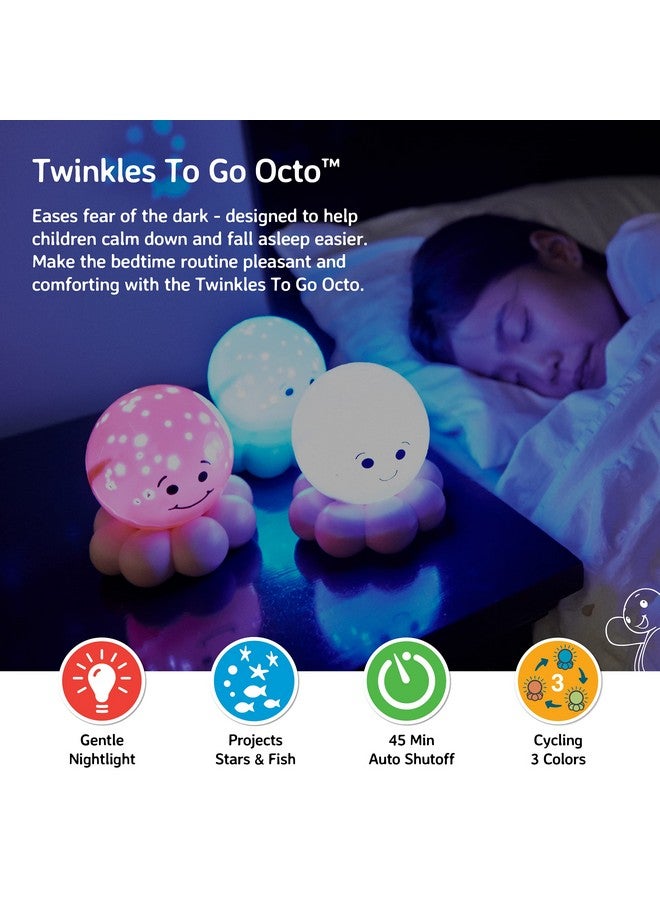 Cloud b Travel Comforting Nightlight Projector Gentle Brightness 3 Colors With Color Rotation Option Auto Shutoff Octo Baby Pink - Image 2