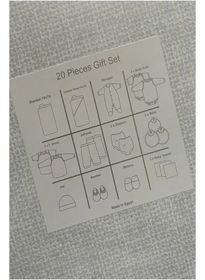 جونيور - صندوق هدايا جونيور بيبي 20 قطعة حتى 3 اشهر - Image 1