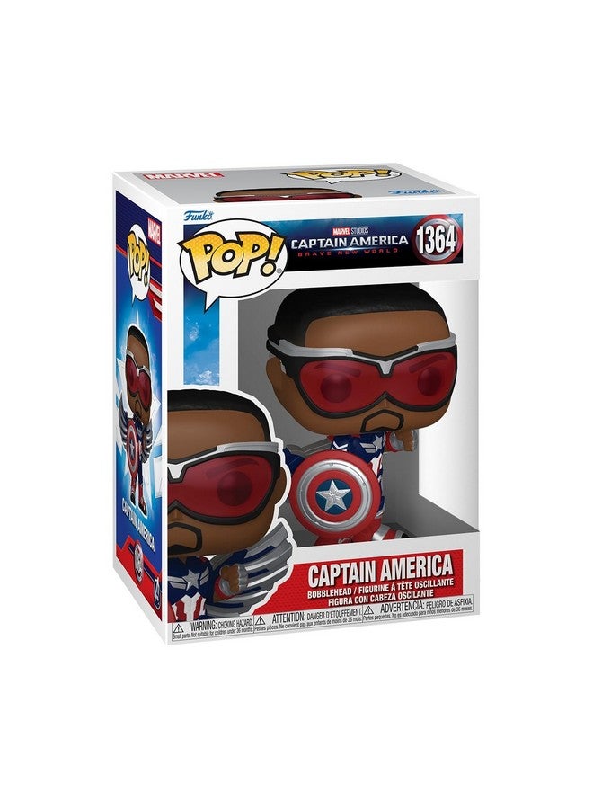 Funko Pop Marvel: Captain America: Brave New World - Captain America - Collectable Vinyl Figure - Gift Idea - Official Merchandise - Toys for Kids & Adults - Superheroes Fans - Image 1