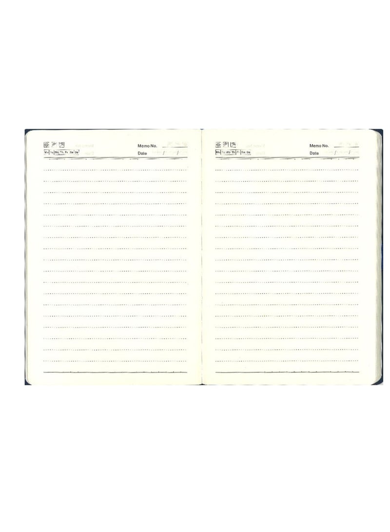 Generic A5 Size Executive PU Notebook With Elastic Closure And Pen Loop Blue  - Image 2