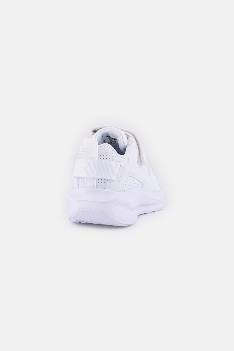 RBX Toddlers Girl Velcro Closure School Shoes, White - Image 2