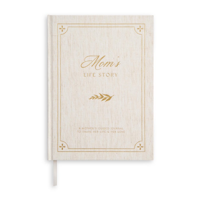 &And Per Se Mom Life Story Journal, Moms Story Guided Journal with 200+ Questions, Mother's Day Birthday Gifts for Mom, Linen Hardcover-7.5'' x 10'' (Beige) - Image 1
