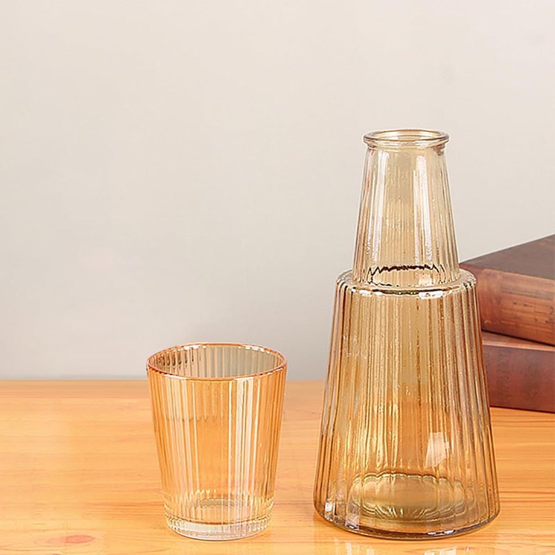 FASHION.HOME Royal Glass Carafe Collection – Premium Crystal Carafe with Built-In Tumbler and Stylish Lid for Keeping Beverages - Image 2