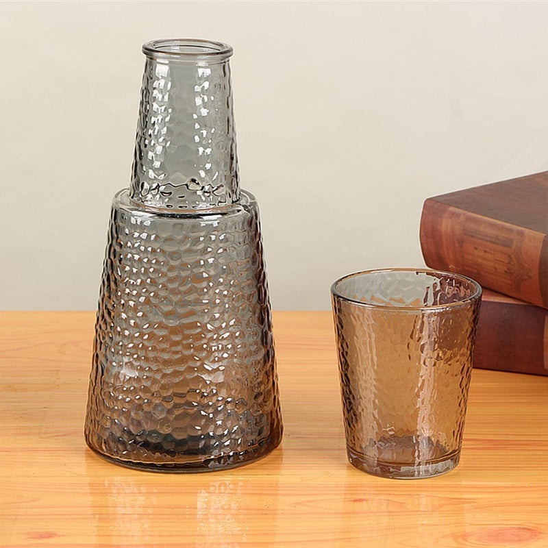 FASHION.HOME Royal Glass Carafe Collection – Premium Crystal Carafe with Built-In Tumbler and Stylish Lid for Keeping Beverages - Image 1
