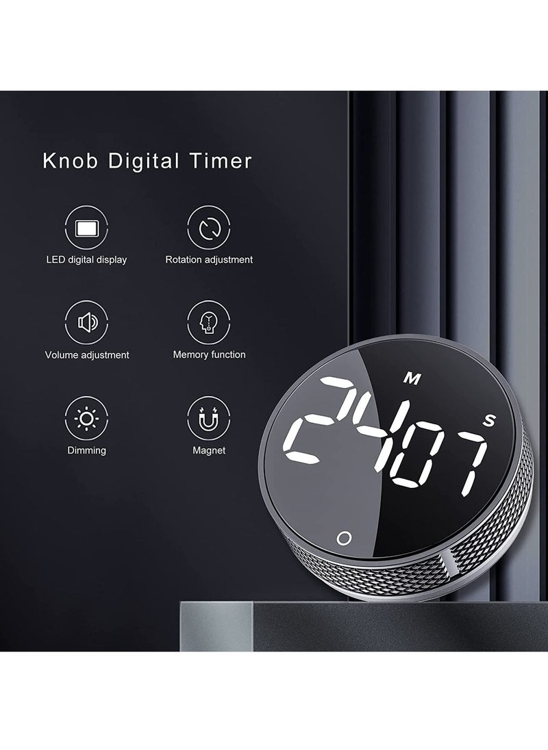 SYOSI - Digital Kitchen Timers Visual timers Large LED Display Magnetic Countdown Countup Timer for Classroom Cooking Fitness Baking Studying Teaching Easy Kids and Seniors - Image 1