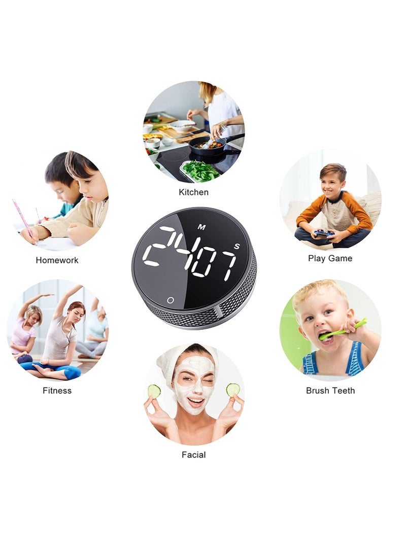 SYOSI - Digital Kitchen Timers Visual timers Large LED Display Magnetic Countdown Countup Timer for Classroom Cooking Fitness Baking Studying Teaching Easy Kids and Seniors - Image 1