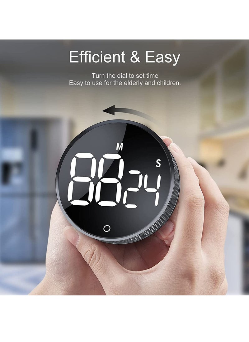 SYOSI - Digital Kitchen Timers Visual timers Large LED Display Magnetic Countdown Countup Timer for Classroom Cooking Fitness Baking Studying Teaching Easy Kids and Seniors - Image 1