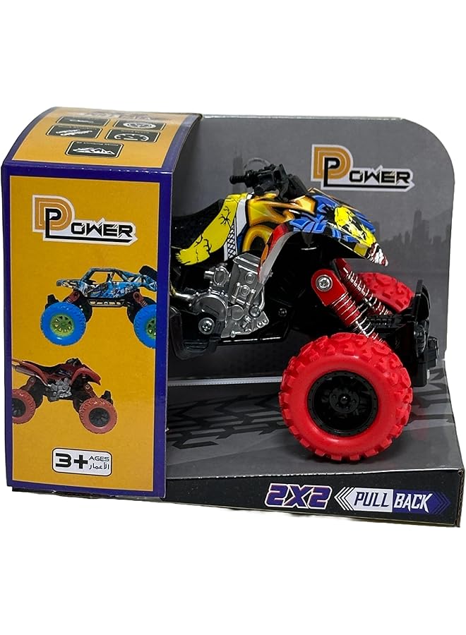 D-Power Pullback Stunt Doodle Motorcycle Red No Batteries Needed Fun For All Ages 3 Plus - Image 1