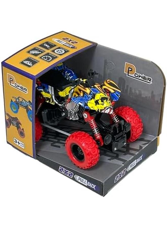 D-Power Pullback Stunt Doodle Motorcycle Red No Batteries Needed Fun For All Ages 3 Plus - Image 2
