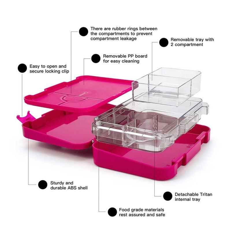 BonBon - Prime 4-6 Compartment Leakproof Lunchbox - Mermaid - Image 2