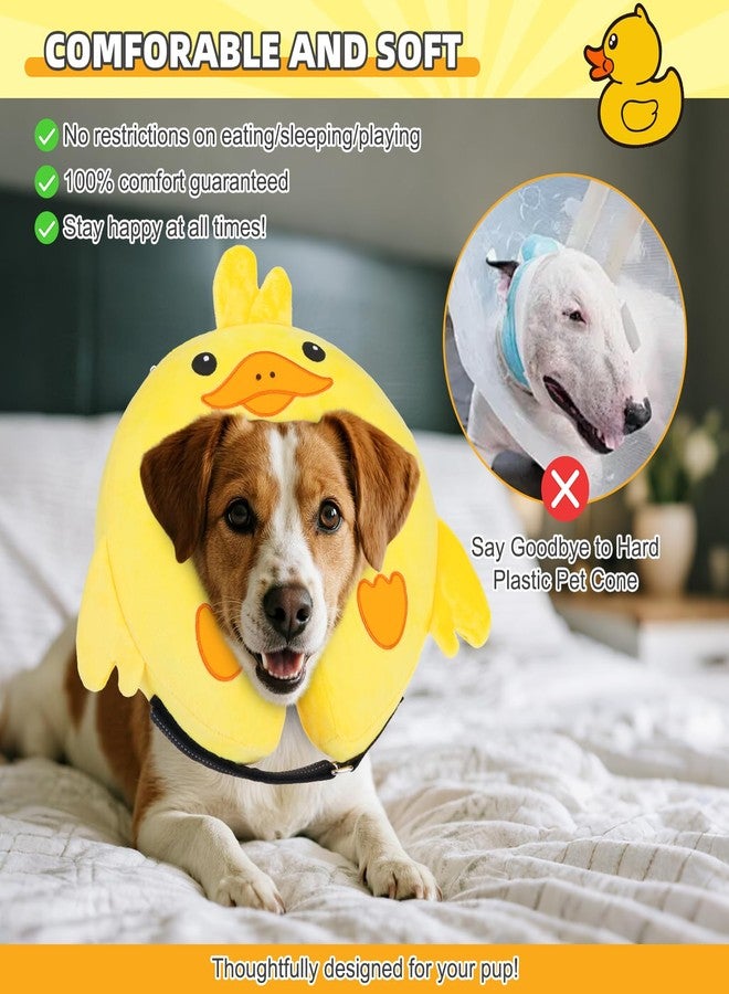 كولتيل طوق مخروطي قابل للنفخ للكلاب من KOOLTAIL، طوق مخروطي ناعم للكلاب لمنعها من اللعق، بديل مُحسّن بعد الجراحة، طوق طبي للحيوانات الأليفة قابل للتعديل على شكل حلقة دائرية للرقبة، مقاس مُحسّن، بطة كبيرة - Image 4