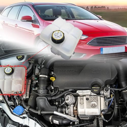 Koxuyim 603382 Front Engine Coolant Reservoir Compatible with 2012-2018 F-ord Focus CV6Z8A080A 603-382 tank | with 1 radiator reservoir hose - Image 4