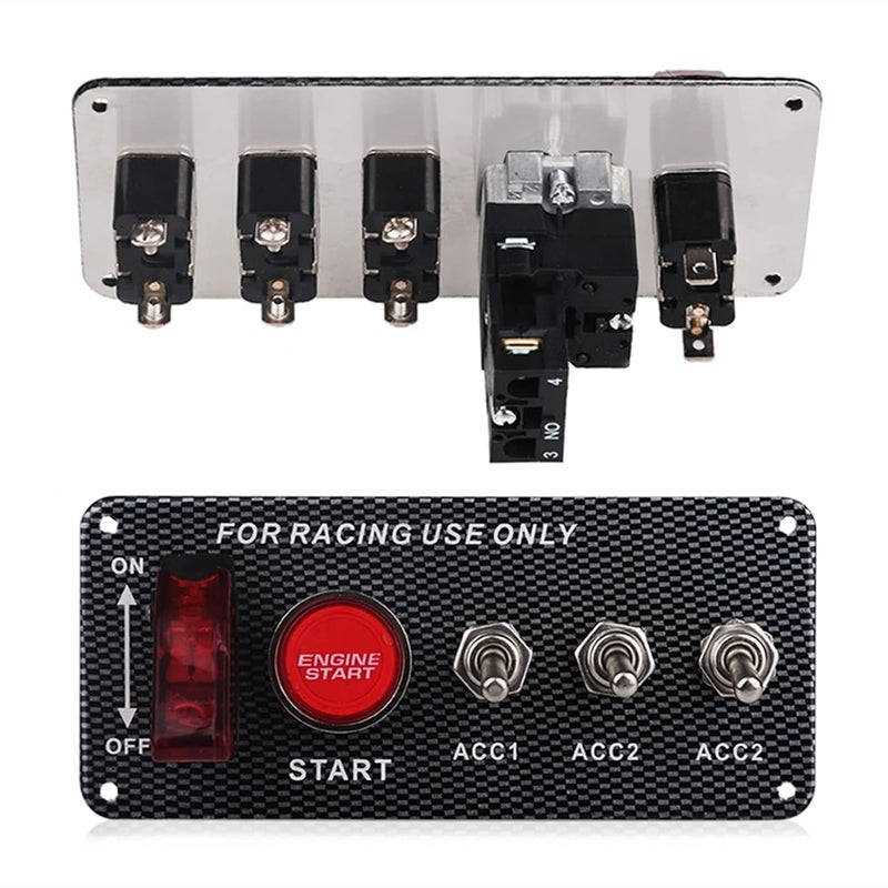 Wivplex 12V Ignition Switch Panel with Engine Start Button - Image 3