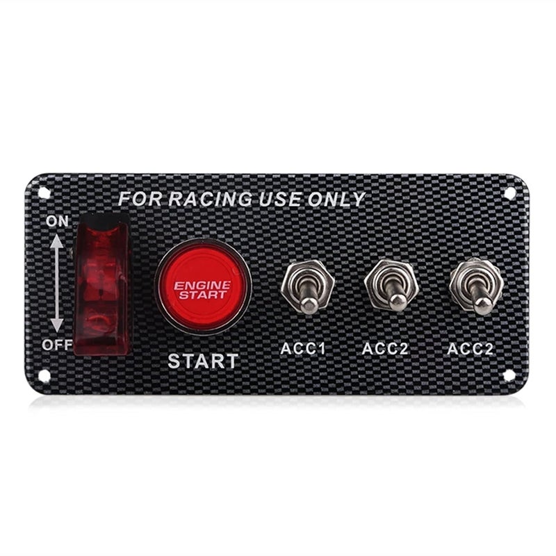 Wivplex 12V Ignition Switch Panel with Engine Start Button - Image 1