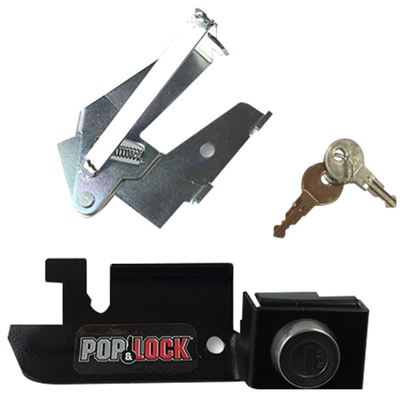 Pop & Lock PL2300 Black Manual Tailgate Lock (Works only with Factory Steel Handle) - Image 1