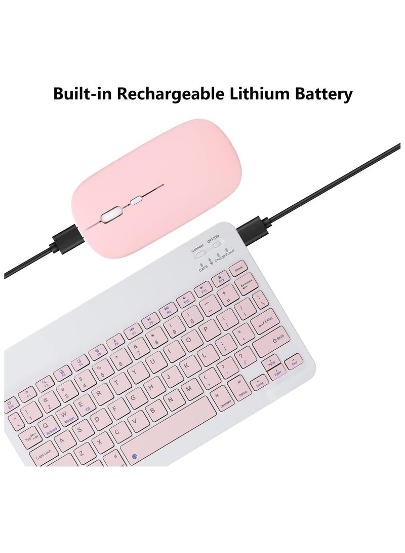 Rechargeable Bluetooth Keyboard and Mouse Combo Ultra-Slim Portable Compact Wireless Mouse Keyboard Set for Android Windows Tablet Cell Phone iPhone iPad Pro Air Mini - Image 4