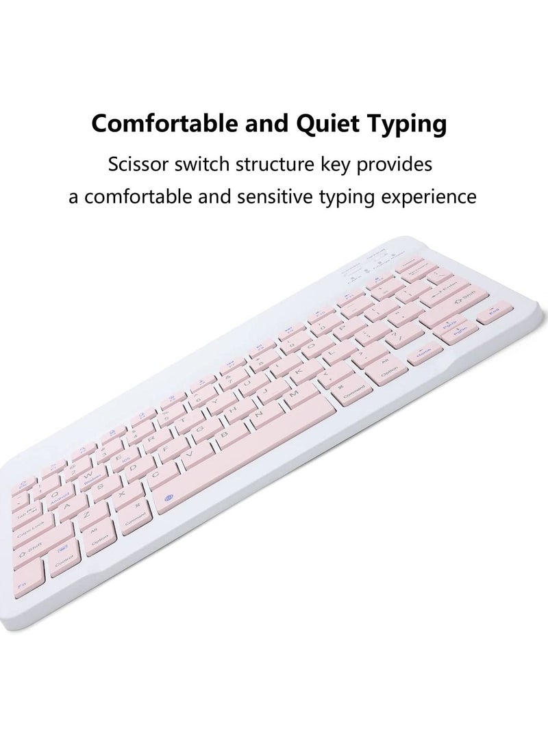 Rechargeable Bluetooth Keyboard and Mouse Combo Ultra-Slim Portable Compact Wireless Mouse Keyboard Set for Android Windows Tablet Cell Phone iPhone iPad Pro Air Mini - Image 5