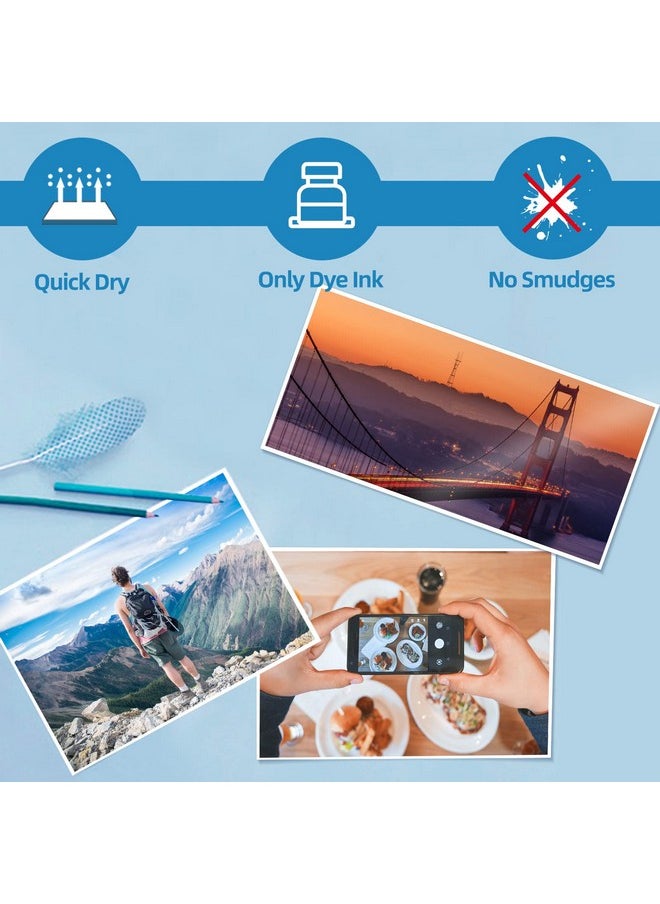 Uinkit 100 Sheets Thick Glossy Photo Paper Picture 8.5X11 62Lb 230G 11.1Mil Cardstock Postcard Brochure Inkjet For Dye Ink Printer  - Image 4
