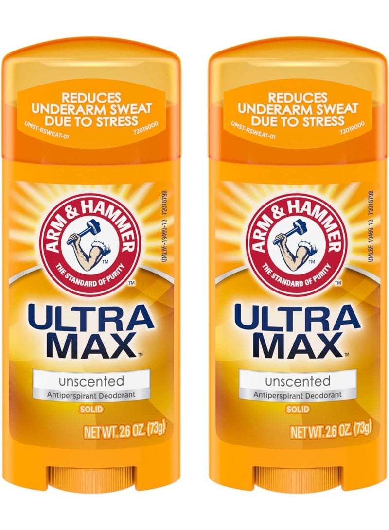 اي اند اتش يو ماكس (عبوة من 2) - مزيل عرق فريش غير معطر- بيضاوي 73 جرام - Image 1