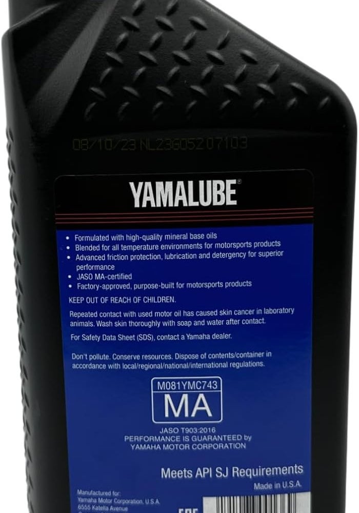 Cyclemax Oil Change Kit for 2019-2023 Yamaha Grizzly/Kodiak 700 ATV - Includes 3 Quarts of 10W-40 Oil, Oil Filter, and Accessories - Image 5
